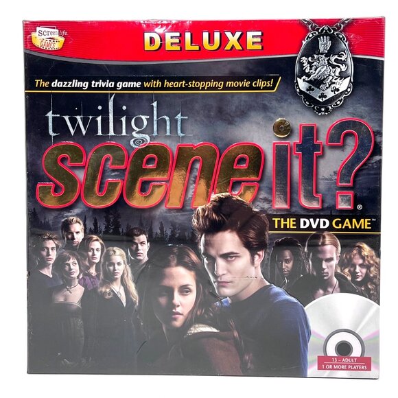 Twilight Scene It? Deluxe DVD Board Game Vampire Trivia Cullens Collectible New - Picture 1 of 15